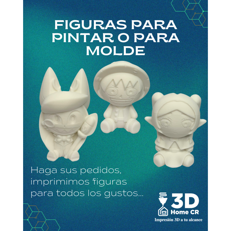 Figuras para Pintar – Anime y Personajes Ficticios