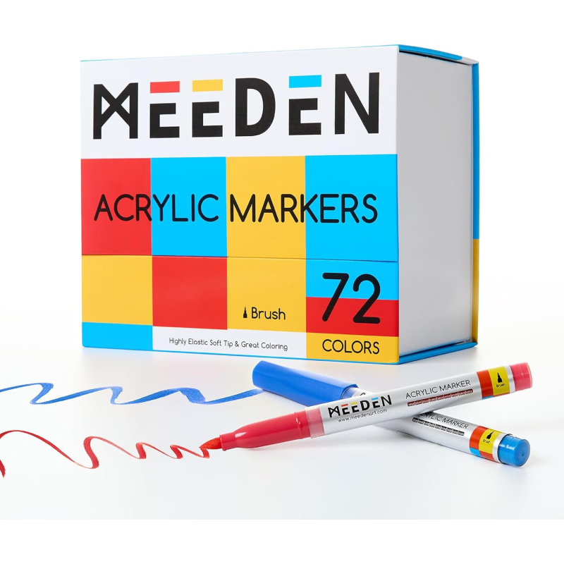 MEEDEN Marcadores Acrílicos 72 Colores